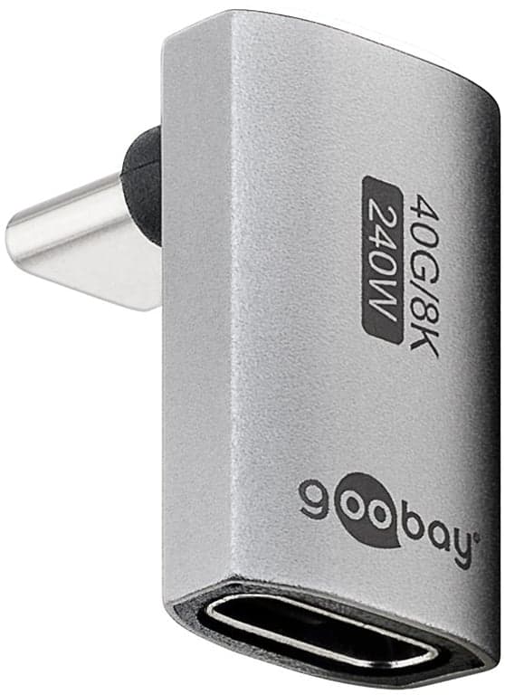 Goobay USB-adapter USB-C lodret kort 90, USB4