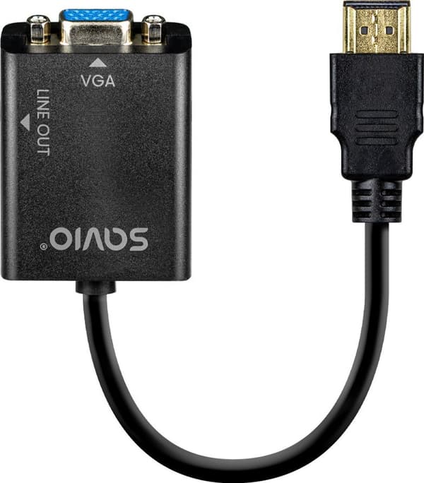 Kabeladapter HDMI-VGA Savio AK-76