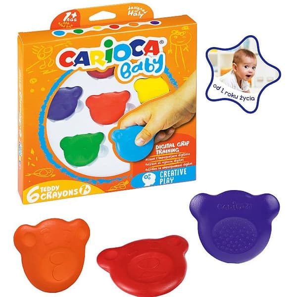 Blyanter Baby Bamser 6 farver CARIOCA