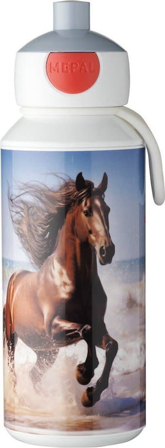 VATTENFLASKA FÖR BARN POP-UP CAMPUS 400ML WILD HORSE 107410065401