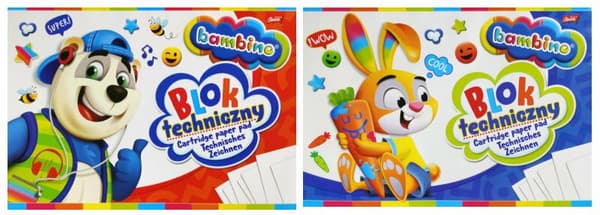 Tekniskt block A3 10k BAMBINO p10, mixpris per 1 styck