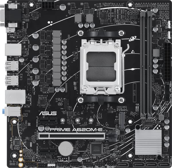 ASUS-emolevy Prime A620M-E-CSM - micro ATX - Socket AM5 - AMD A620
