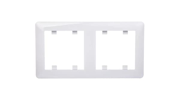 Hager Dubbel vertikal ram Lumina 2 vit (WL5120)