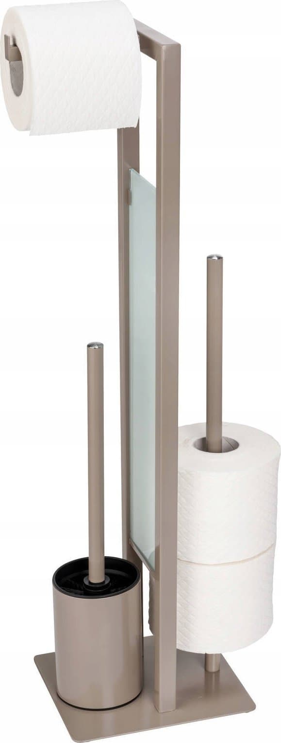 Wenko Stativ til toiletpapir og toiletbørste RIVALTA, 3i1, WENKO