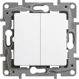 NILOE Dobbelt trappekoblingsstang 10 AX hvid 764502