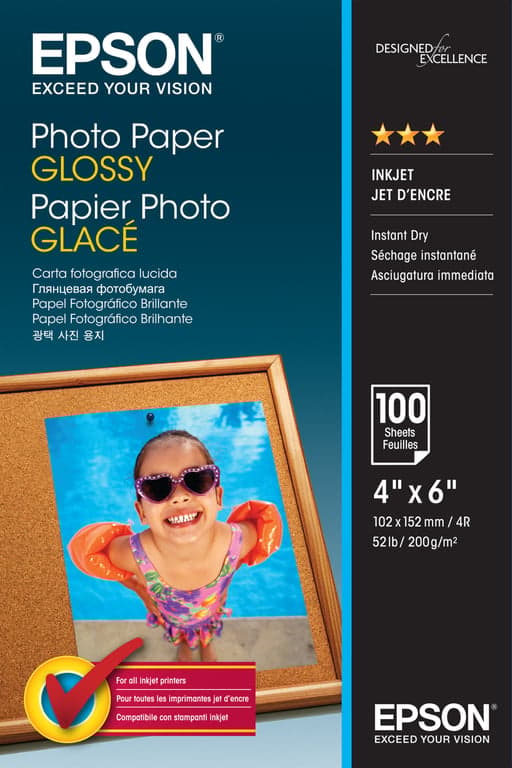 Epson - fotopapir - skinnende - 100 ar