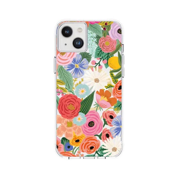 Rifle Paper Clear MagSafe - iPhone 14 Plus Cover (Garden Party Blush)
