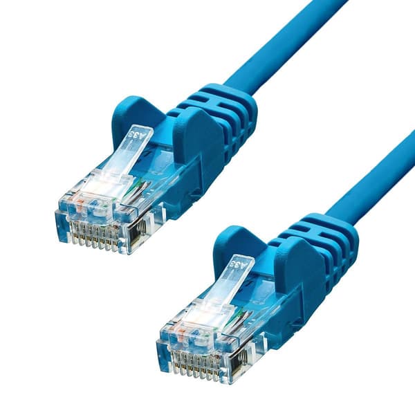 ProXtend CAT5e U/UTP CCA PVC Ethernet-kabel Blå 50cm