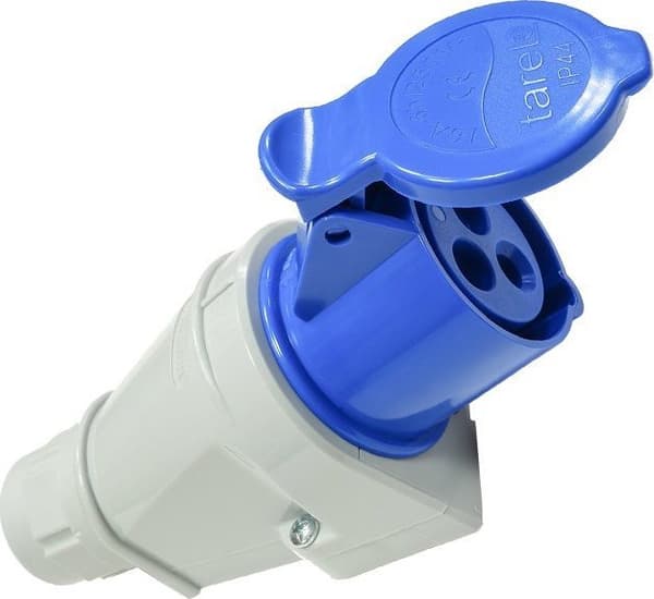 Stål isoleringsstik 16A 250V 3P IP44 122