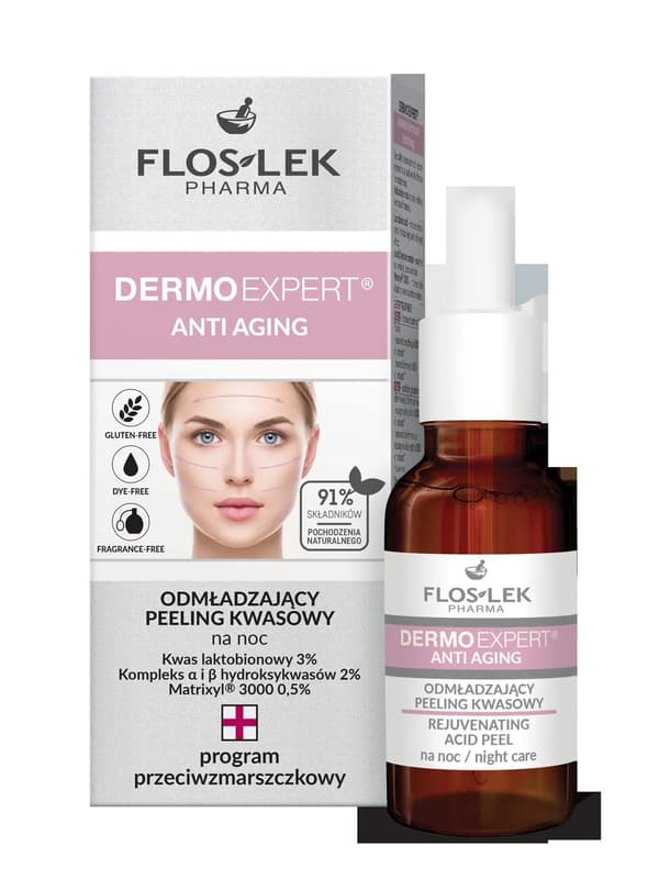 FLOSLEK Nattföryngrande syrapeeling 30 ml