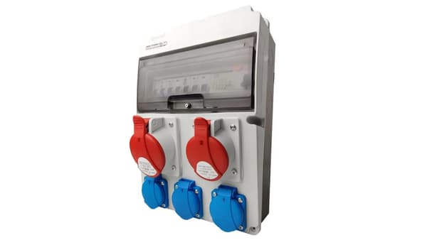 Byggcentral JUN-S/FI 1x 32A 1x 16A 3x230V IP54 DOKTORVOLT 0294