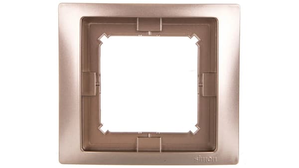 Simon Basic Neos Enkeltramme IP44 satin BMRC1B/29