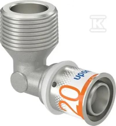 Uponor Uponor S-Press PLUS udvendigt gevind albue 20-R3/4MT