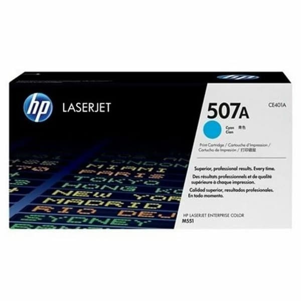 HP 507A - cyan - original - LaserJet - tonerpatron (CE401A)