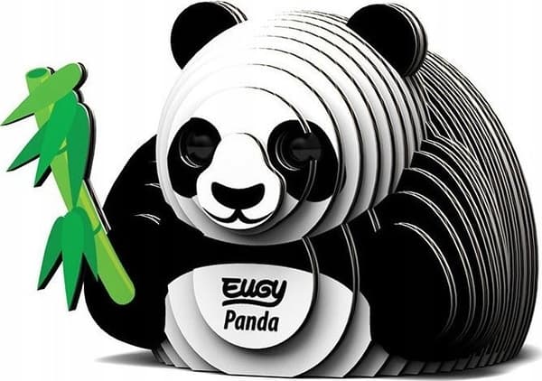 Panda Eugy. Øko 3D Stiksavspuslespil