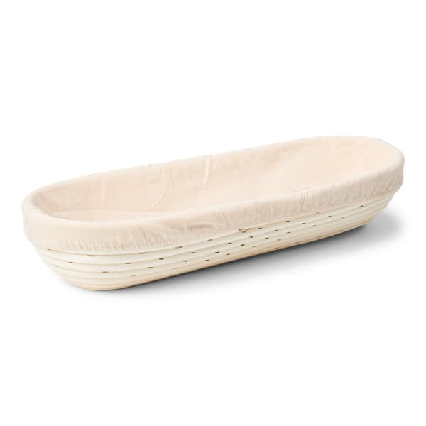 Flätad korg oval med plódź 41x15cm - Patisse