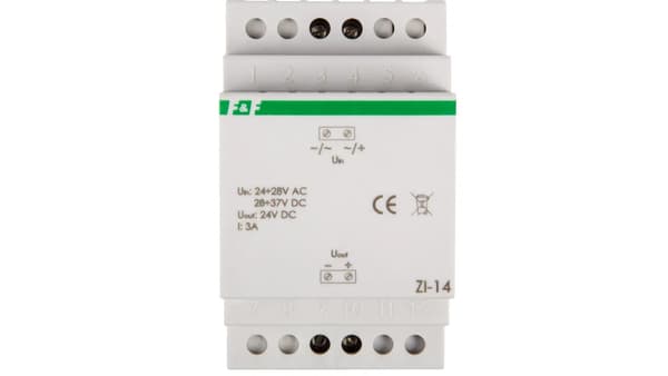 Pulsstabilisator i 24-28VAC ut 24VDC 72W 3A ZI-14