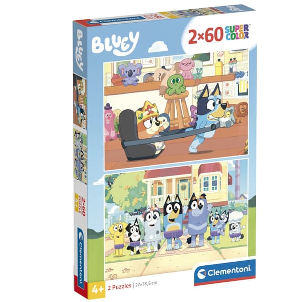 Bluey puslespil 2x60 brikker