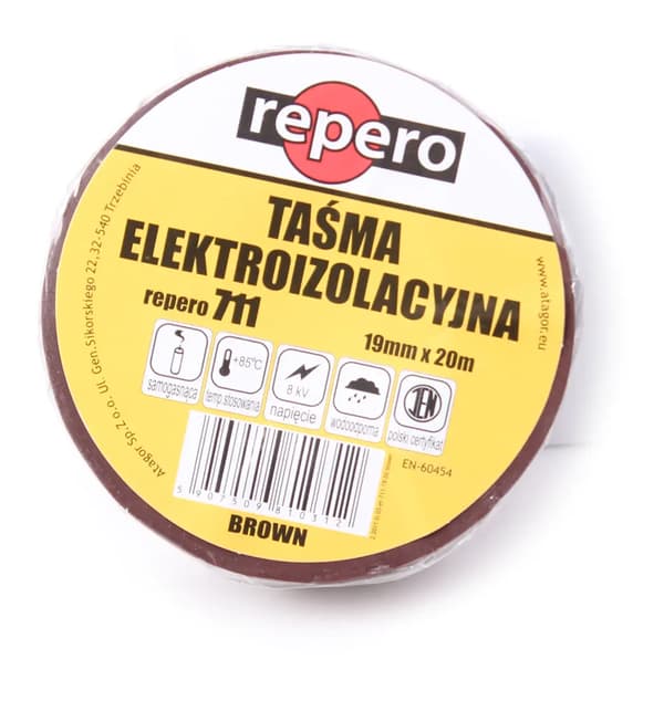 REPERO ISOLERINGSTEJP 711E BRUN 19MMX20M