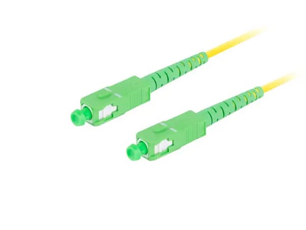 LIGHT AIR PATCH CORD SM SC/APC-SC/APC SIMPLEX 3.0MM LSZH G657A1 2M GUL LANBERG