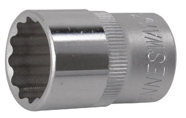 JONNESWAY TOLVKANTET TOPNØGLE 1/2\" KORT 19mm