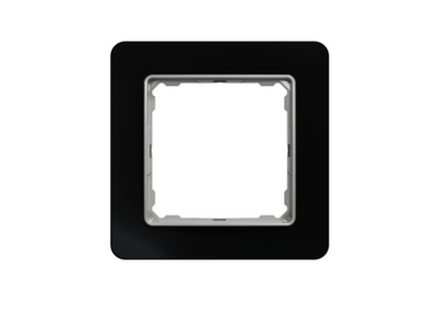 Schneider Electric Sedna Elements, 1-fags ramme, sort glas