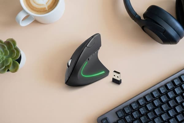 ESPERANZA TRÅDLÖS 2.4GHZ VERTIKAL OPTISK MUS 6D USB CORVUS