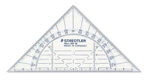 STAEDTLER Geodreieck 16cm unzerbrechli
