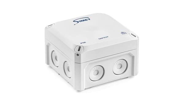 Väggbox 85x85x54mm IP66 med membran grå SNFK08 83168002