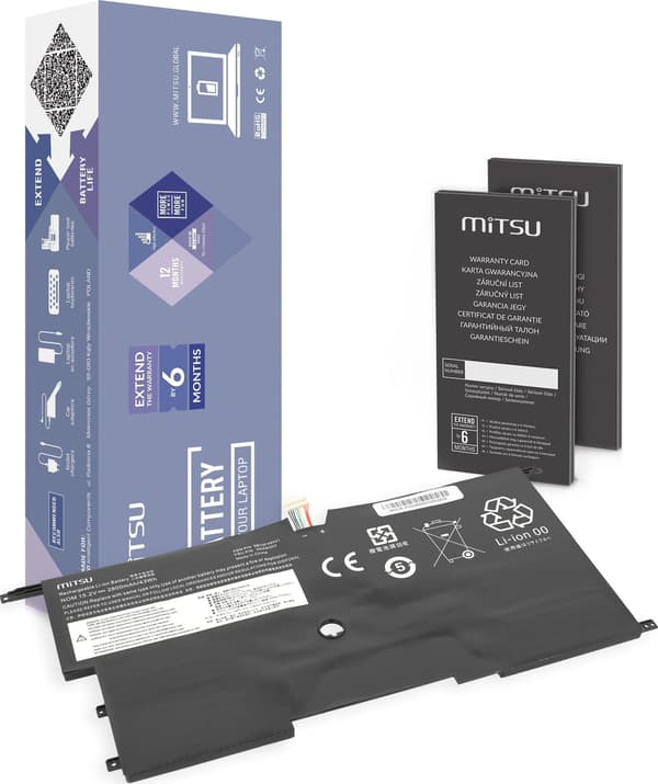 Mitsu-akku Lenovo ThinkPad X1 Carbon 14:lle (gen2, gen3)