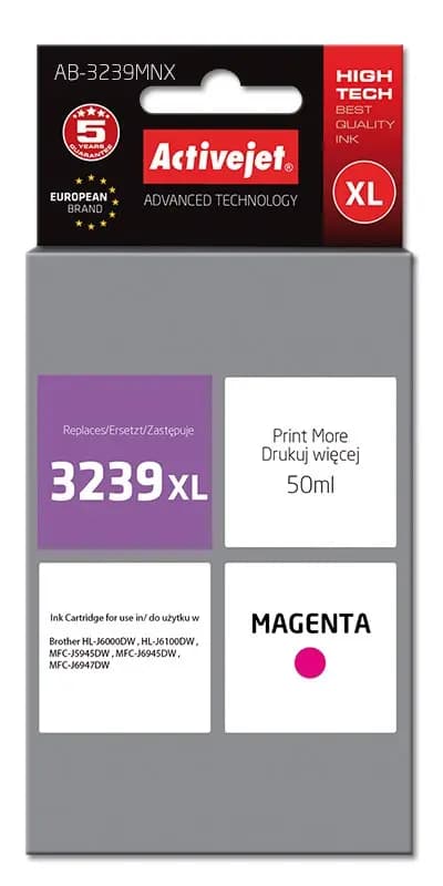 Activejet AB-3239MNX muste (korvaa Brother LC3239XL; Supreme; 50 ml; punainen)