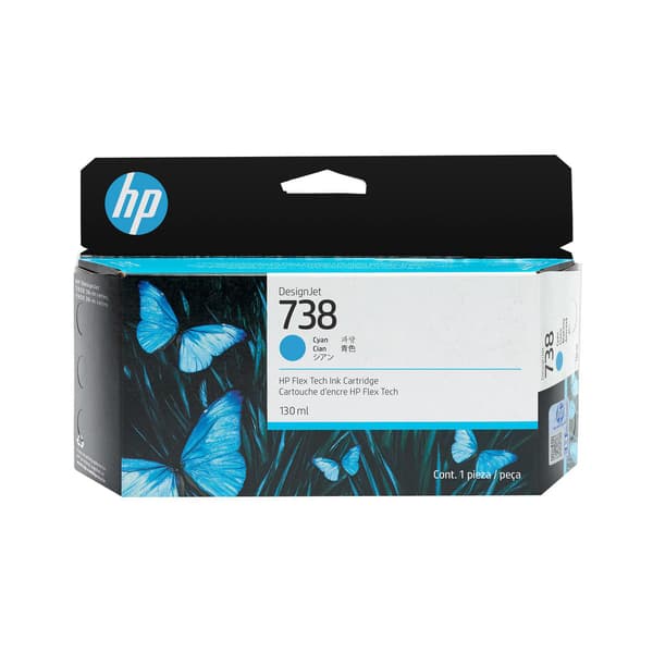 HP INC Muste HP Muste/HP 738 130 ml Syaani DesignJet Muste
