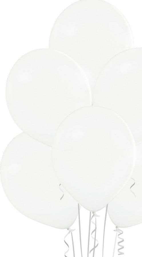 Belball Ballonger Pastellvit, B105, 30 cm, 100 st