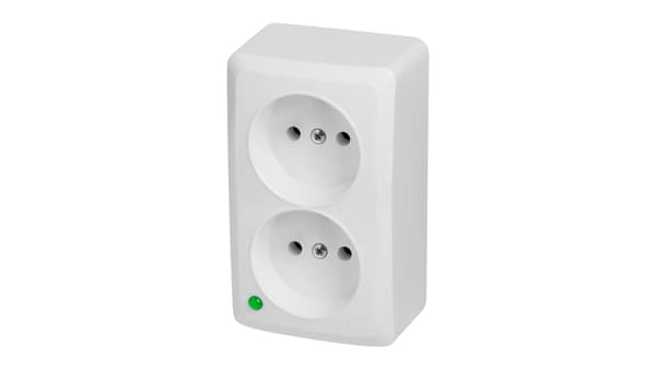 Elektro-Plast BERG Kaksoispistorasia n/t 2x2P 16A (3744-00)