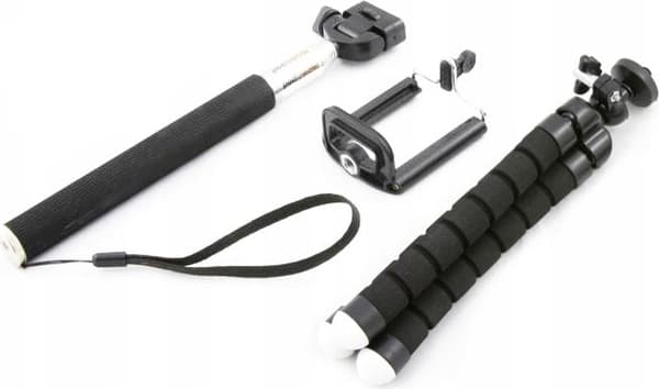 Selfie stick Xrec SB3044 3i1 sort