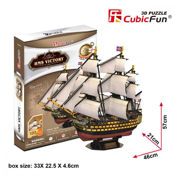 3D Stiksavpuslespil HMS Victory