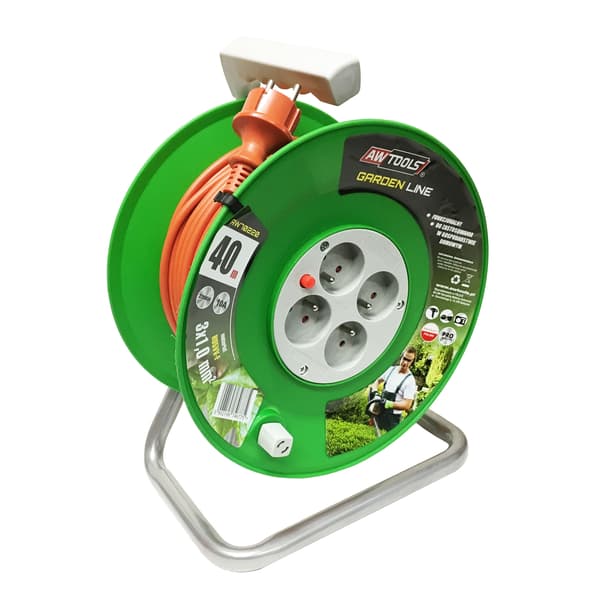 AWTOOLS BEBEN TRÄDGÅRDSKABELVIND 10m 3x1mm 10A/2300W