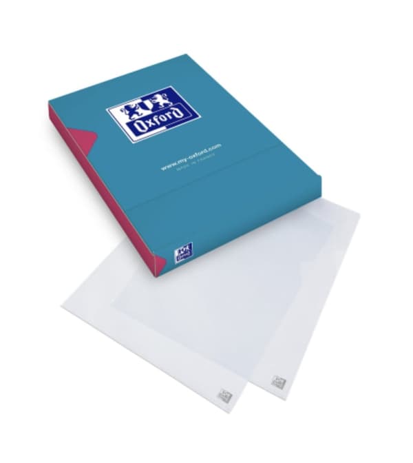 Oxford Plastfickor Standard A4 PP 0,12 mm texturerad 100 st
