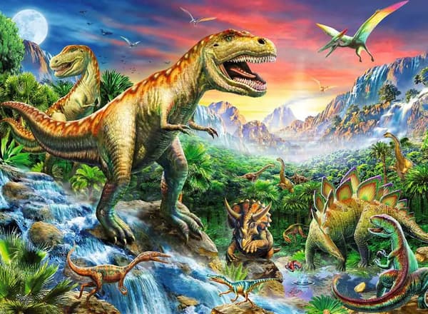 Dinosaurusten aika XXL palapeli 100 palaa