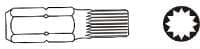 JONNESWAY SPLINE END M14 x 30mm 6-kat. 10mm