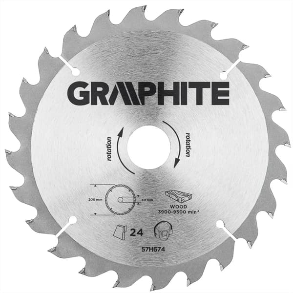 Graphite Widia savklinge 200x30mm 24 stk 57H674