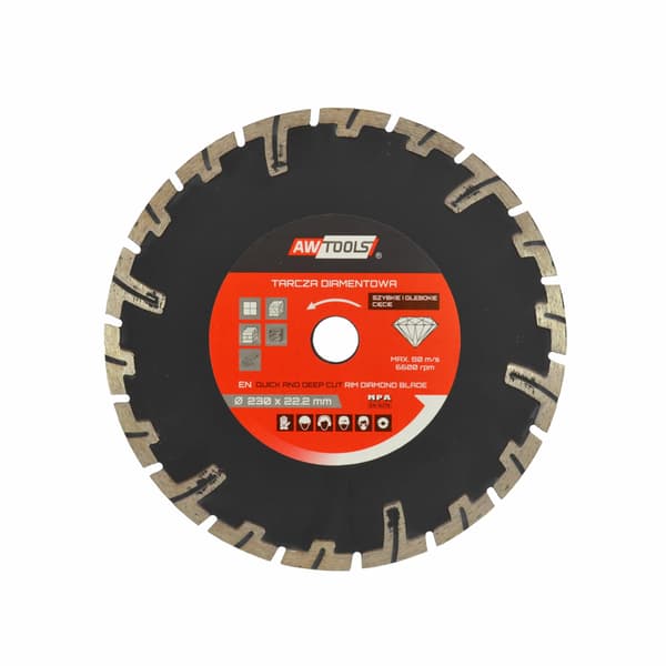 AWTOOLS DIAMANTSKIVE 125x22,2/ HURTIG JORDSKÆRING
