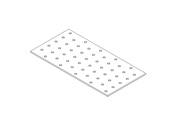 MONTERINGSPLADE 1200*40*2.0MM