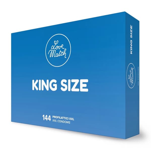 Love Match King Size XXL -kondomit 144 kappaletta