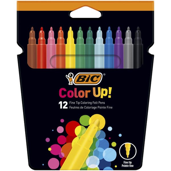 Bic Color UP tuschpenne 12 farver
