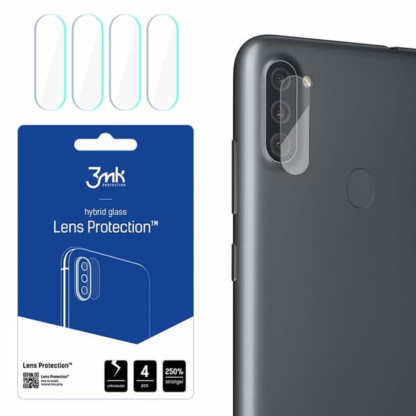 3MK Lens Protect Sam A115 A11 Kameralinsebeskyttelse 4 stk.