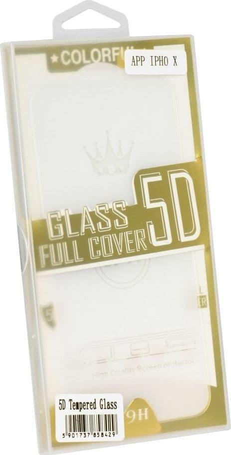 5D Full Glue Härdat Glas - för iPhone X / XS / 11 Pro Transparent