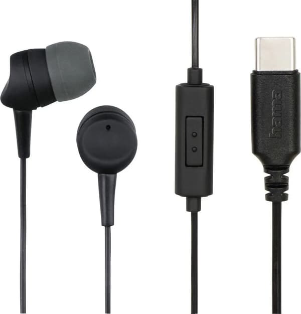 Hama Hörlurar \"SEA\" USB-C svart
