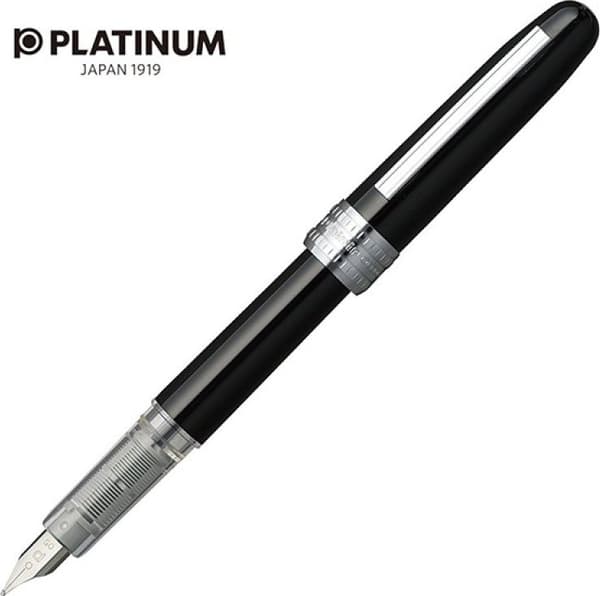Platinum fyldepen Platinum Plaisir Sort, F, Sort
