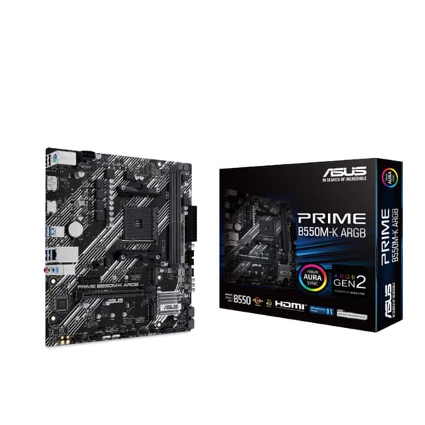 ASUS Bundkort PRIME B550M-K - Micro ATX - AM4 - AMD B550